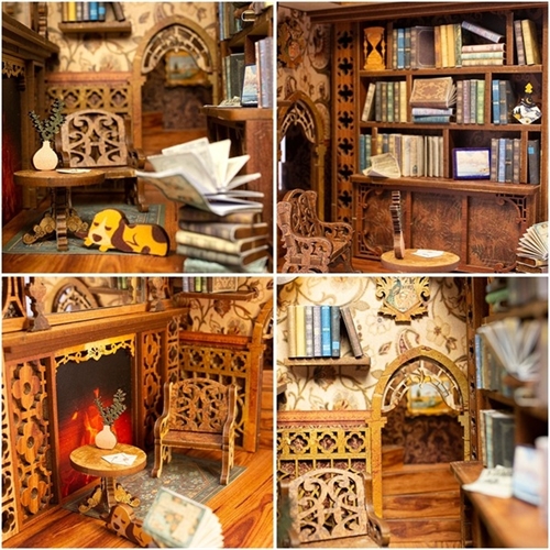 Book Nook - Eternal Bookstore - 3D Puslespil